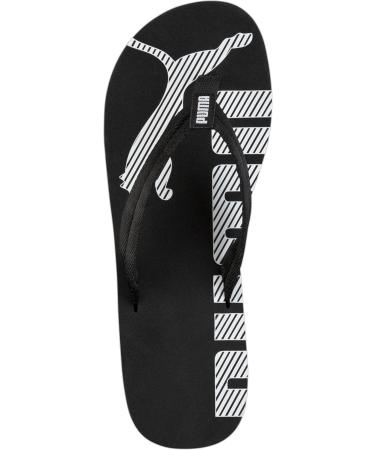 PUMA Unisex Epic Flip V2 Sandals 38 EU - Black/White | International Shipping Available - Buy Online on GoSupps.com