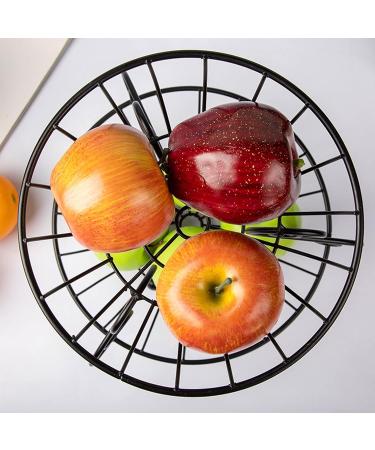 Fruit Bowl Iron 2-Layer Storage Basket Fruit Plate Tray Kitchen Bowl Decoration Dessert Rack Snack Storage Box - Buy Online on GoSupps.com
