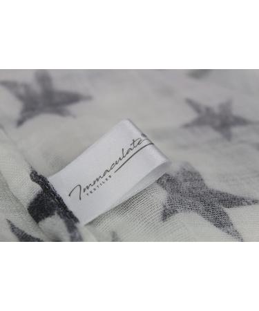 XL Unisex Bamboo Baby Muslin Swaddle Blanket/Wrap - 47x47in - Lightweight & Breathable - 70% Bamboo 30% Cotton - Super Soft - Suitable for Newborns (Stars) - Buy Online on GoSupps.com