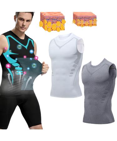 Lucky Song Ionic Energy Vest Ionic Shaping Vest Men Luckysong Ionic Shaping Men Lucky Song Ionic Shaping Vest S 2Pcs-A