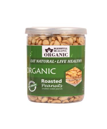 Blessfull Healing Organic Natural Vegan Unsalted Roasted Peanuts Crunchy Healthy Snacks 250 Gram