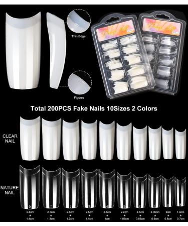 Acrylic Nail Kit - White Pink Clear Powder & Liquid, Electric Nail Clipper, Top Base Coat, Tips, Forms & DIY Art Tools - Beginner Set - Buy Online on GoSupps.com