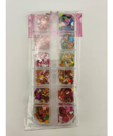 Shop Ebanku Fall Maple Leaf Nail Art Sequins - Autumn Glitter for DIY Nail Designs - Holographic Nail Art Supply - Buy Online on GoSupps.com