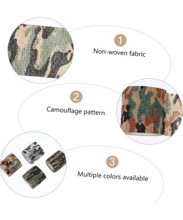 Buy Yardwe 4 Rolls Outdoor Camouflage Sports Tape | Clear PVC Athletic Compression Non-Woven Fabric | Best for International Shipping - Buy Online on GoSupps.com