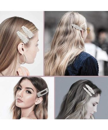 Pearl Hair Clips - Korean Style Macaron Acrylic Resin Hairpins for Women | Fashionable Hair Accessories - Buy Online on GoSupps.com