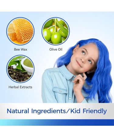 Temporary Hair Color Wax - Instant Hairstyle Cream 4.23 oz | Blue Hair Pomade for Cosplay & Parties | Easy Clean Formula - Buy Online on GoSupps.com