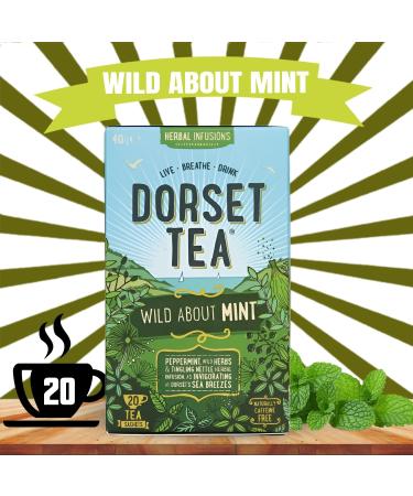 Dorset Tea Pick N Mix - Choose From 8 Flavours | Strawberries & Cream Cool Earl Grey Foraged Fruits Ginger & Sunshine Pure Green-Tea Wild About Mint Sunshine Lemon - Pack of 5 - Buy Online on GoSupps.com