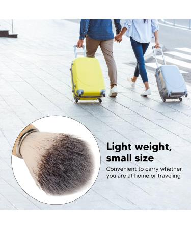 Buy Sonew Men's Professional Shaving Foam Brush - Portable Wooden Handle Beard Care Tool for Home & Salon - Buy Online on GoSupps.com