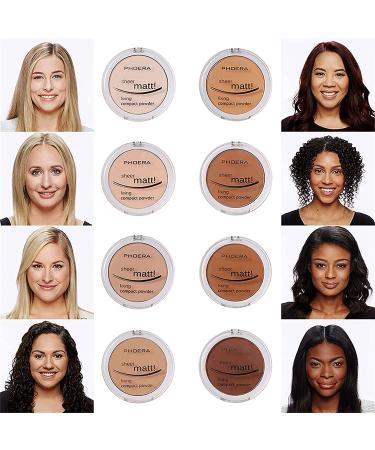 PHOERA Concealer Compact Powder 204 Buff Beige - Long-Lasting Matte Pressed Powder for Blemish Control and Oil Whitening - Ideal Foundation Makeup Gift for Women and Girls - Buy Online on GoSupps.com