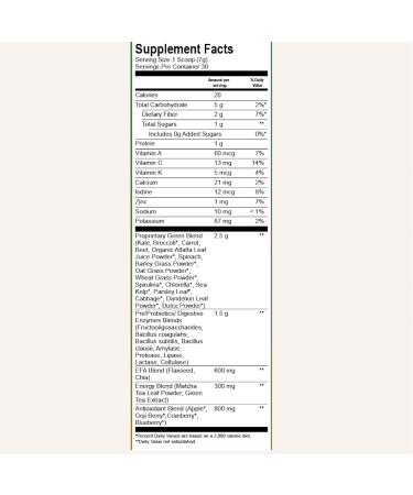 Buy Green Energy Powder 7.4 oz | Boost Your Energy Naturally - International Shipping Available - Buy Online on GoSupps.com