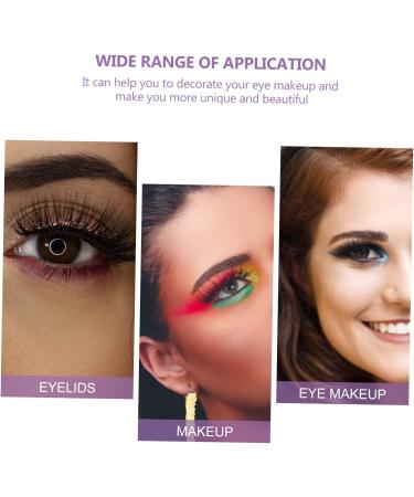 Outanaya Eyeliner Tape Sticker 4 pairs Waterproof Women Liners Decal Eyelid Decals Sparkle Eyelash Stickers for Eyeliner Fake 4x1.5cm Purple - Buy Online on GoSupps.com