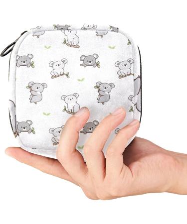 Cartoon Koala Pattern Sanitary Napkin Storage Bag - Menstrual Cup Pouch for Women & Girls - Color 13 - Buy Online on GoSupps.com