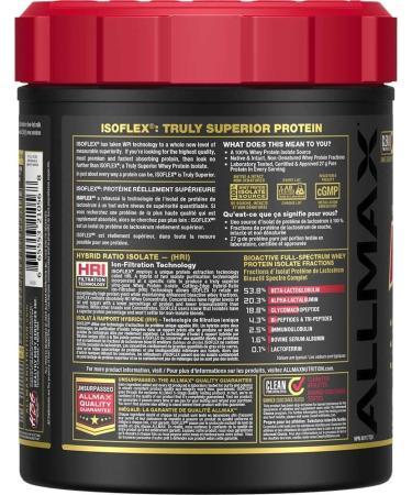 ALLMAX Nutrition - ISOFLEX - 100% Ultra-Pure Whey Protein Isolate - Peppermint Bark- 1 Pound - Buy Online on GoSupps.com