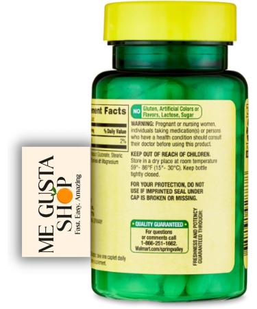 Spring Valley Potassium Caplets 99mg Dietary Supplement 100 Count + Me Gustas Sticker - Buy Online on GoSupps.com