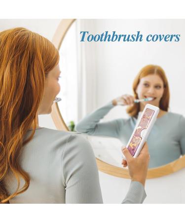 Buy Colorful Travel Toothbrush Case - Convenient Holder & Tongue Scraper Cover | International Shipping Available - Buy Online on GoSupps.com