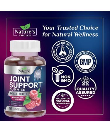 Extra Strength Joint Support Gummies with Glucosamine & Vitamin E - 60 Count - Boost Cartilage & Flexibility for Men & Women - Buy Online on GoSupps.com