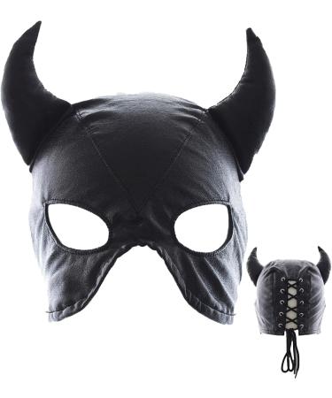 Zestvria Breathable Bull Face Masque | Bull Head Masques With Eyes Hollow Out Halloween Cosplay Hood Adjustable Full Face Head Masque For Cosplay - Buy Online on GoSupps.com