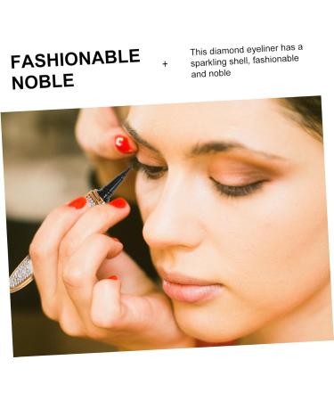 Healeved 3pcs Self Adhesive Mascara Black Eyeliner Pencil Liquid Eyeliner Pen Makeup Eyeliner Plastic Golden 1 count (Pack of 1) Goldenx3pcs - Buy Online on GoSupps.com
