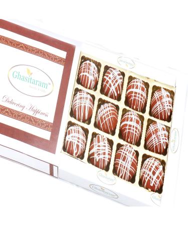 Ghasitaram Gifts Diwali Gifts Sweets- Ghasitaram's Kaju Choco Balls in White Box