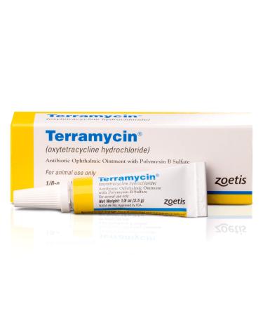 Zoetis Animal Health Terramycin Antibiotic Ophthalmic Ointment 1/8 oz
