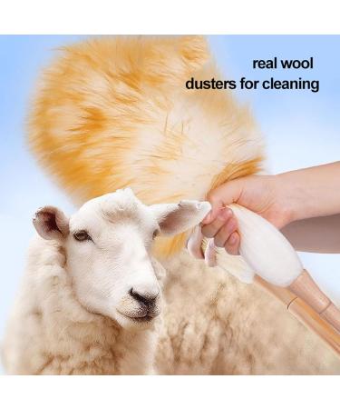 FCSHFC Woolen Duster with Extension Pole Flexible Head Bendable Dusters for Cleaning Washable Reusable Feather Duster for Office Home and Car Etc Brown - Buy Online on GoSupps.com