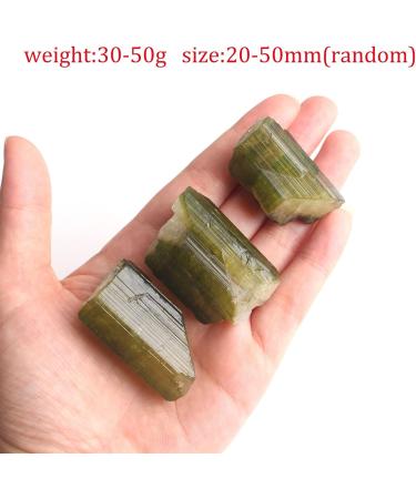 Stone 1PC Natural Rare Green Tourmaline Quarzt Rough Stone Raw Gemstone Specimen Irregular Crystals Collection Reiki kaixun - Buy Online on GoSupps.com