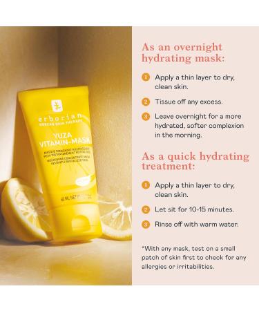 Erborian Yuza Vitamin Mask - Hydrating & Radiance Boosting Face Mask with Vitamin C & E Antioxidants 0.7 oz | International Shipping Available - Buy Online on GoSupps.com