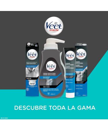 Veet Men Depilatory Gel Cream for Sensitive Skin 200ml - Smooth Fast Hair Removal | International Shipping - Buy Online on GoSupps.com