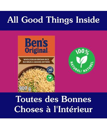 BEN'S ORIGINAL Whole Grain Brown Rice Boxed Rice 907g Box Wholegrain Brown 907 g (Pack of 1) - Buy Online on GoSupps.com
