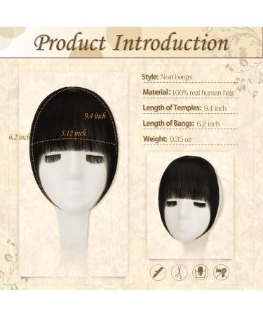 100% Remy Real Hair Clip-In Bangs - Sofeiyan Natural Black Fringe Extensions for Women - Buy Online on GoSupps.com