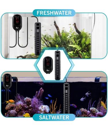 AQQA 500W Aquarium Heater - Adjustable Digital Temperature Control with LED Display | Ideal for Tanks 250-500L Turtles & More - Buy Online on GoSupps.com