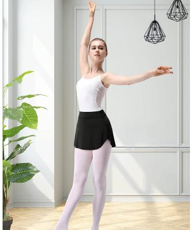 Monbessi Black Ballet Skirt for Women and Girls - Elastic Waist Wrap Dance Skirt (Small) - Buy Online on GoSupps.com