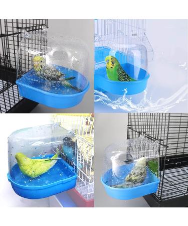 YNC Bird Cage Bathtub Shower Box - Clear Hanging Bird Tub for Cockatiel, Parakeet & Small Pet Birds - Buy Online on GoSupps.com