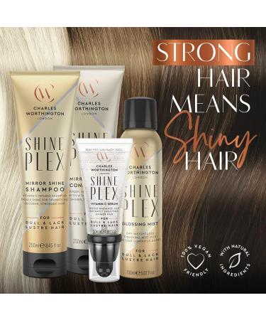 Charles Worthington ShinePlex Mirror Shine Nourishing Shampoo for Frizzy Hair 250ml - Buy Online on GoSupps.com