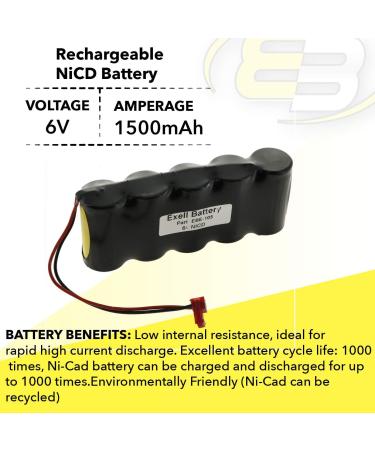 Exell Emergency Lighting Battery for TEIG T26000139 | Compatible with Powersonic Sure-Lites Beghelli & More - International Shipping Available - Buy Online on GoSupps.com