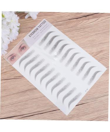 PACKOVE Autocollants de Transfert Sourcils 2 Pi ces Noir Faux Sourcils Temporaires pour Femmes Clairsem es Effet Poils Usage Maquillage Quotidien - Buy Online on GoSupps.com