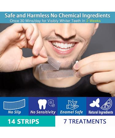 Enamel-Safe 5D Teeth Whitening Kit for Sensitive Teeth - 30-Minute Express Whitening - Non-Toxic Formula - 14 Pcs (7 Treatments) - Buy Online on GoSupps.com
