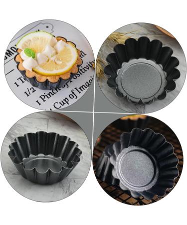 OUNONA 6pcs Cake Mold Wrought Iron Pastry Small Cake 6.5x6.5x2.2cm Black - Buy Online on GoSupps.com