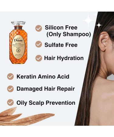 Moist Diane Hair Shampoo & Conditioner Set | Japanese Keratin Haircare for Men & Women | Sulfate & Silicone Free Hydrating & Moisturizing - Buy Online on GoSupps.com