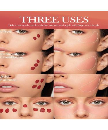 Rose Liquid Blush Makeup Stick - Long-Wearing & Waterproof Cream Blusher for Cheeks - 7g (Pack of 1) - Buy Online on GoSupps.com