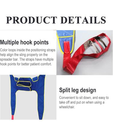 Toileting Hoist Sling Patient Lift Sling Portable Reusable Patient Lift Sling Polyester Divided Leg Patient Lift Slings for Seniors Handicap and Physical Therapy A - Buy Online on GoSupps.com