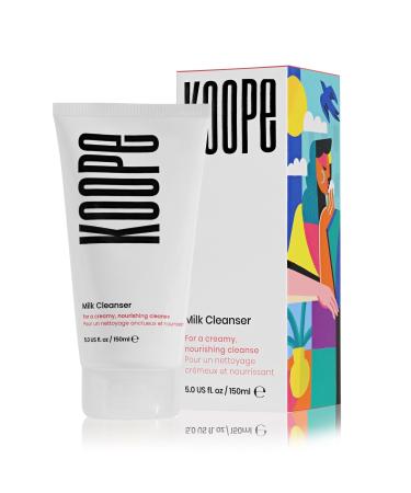 Koope Milk Face Wash Cleanser For All Skin Types Ultra-Creamy Makeup Remover with Centella Aloe Amino Acids and Grape Seed Oil. Free from Parabens Sulphates & Fragrances Vegan 5.0 FL OZ Milk Cleanser