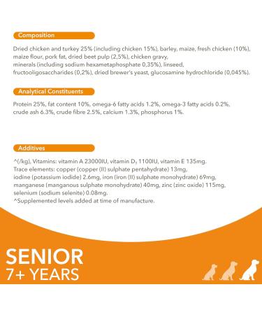 IAMS Complete Dry Dog Food for Senior 7+ Large Breeds with Chicken 12 kg Chicken 12 kg (Pack of 1) - Buy Online on GoSupps.com