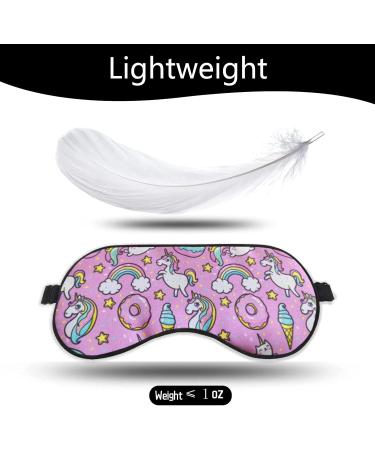 PEPYJAN Unicorn Sleep Mask - Soft Eye Mask for Men & Women with Adjustable Strap - Block Out Light for Better Sleep - Buy Online on GoSupps.com