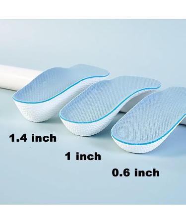 Ergonomic Height Increase Insoles - Comfortable 1.4 Shoe Lifts for Men & Women | Silicone Heel Cushions & Elevator Inserts for Arch Support & Leg Length Correction - Buy Online on GoSupps.com