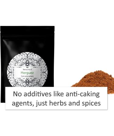 Merguez Spice Mix by Spice Masters - Hand Blended Premium Blend - Authentic & Easy Cooking - Free Same Day Dispatch - 50g Pack - Buy Online on GoSupps.com