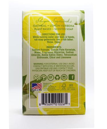 Buy Soapworks Oatmeal & Lemon Verbena Coconut Soap (2PK) - 6.25oz | Natural Moisturizing Soap for Healthy Skin - International Shipping Available - Buy Online on GoSupps.com