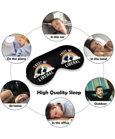 Liberal Unicorn Sleep Mask - Adjustable Strap, Blocks Light for Night Travel and Nap - Buy Online on GoSupps.com