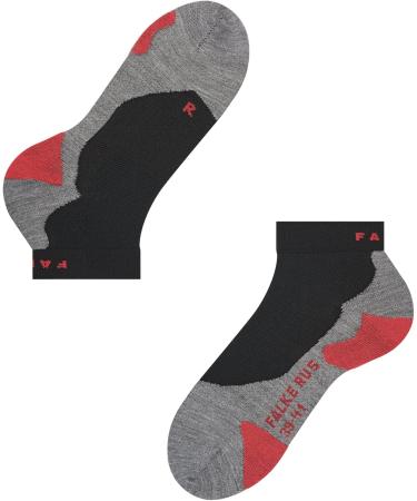 Falke Men RU5 Short Running Socks - Ultra-Light Cooling Vegan Rapid-Drying & Breathable - Size 44 Black (3010) | Premium Jogging & Sports Gear - Buy Online on GoSupps.com