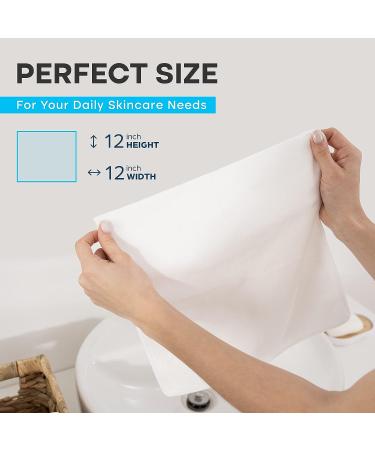 Luxe Beauty Essentials Microfiber Face & Body Washcloth - Ultra Soft Makeup Remover Cloth for All Skin Types - White, Pack of 5 - Buy Online on GoSupps.com